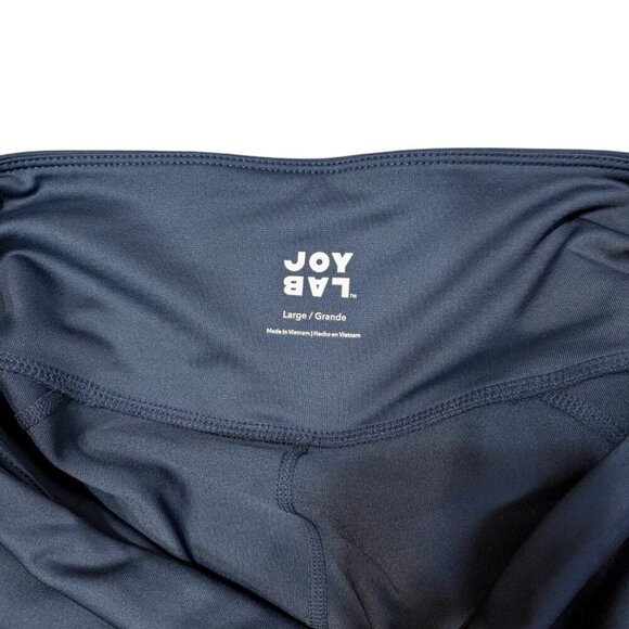 JoyLab Blue Floral Mesh Leaf Yoga Active Leggings Size Large - Picture 4 of 4